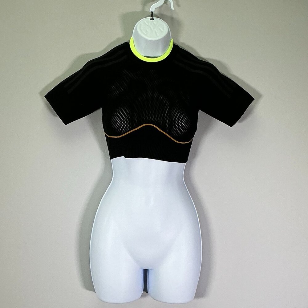 Adidas x Ivy Park Women's Size XS Black Knit Crop Top NWT